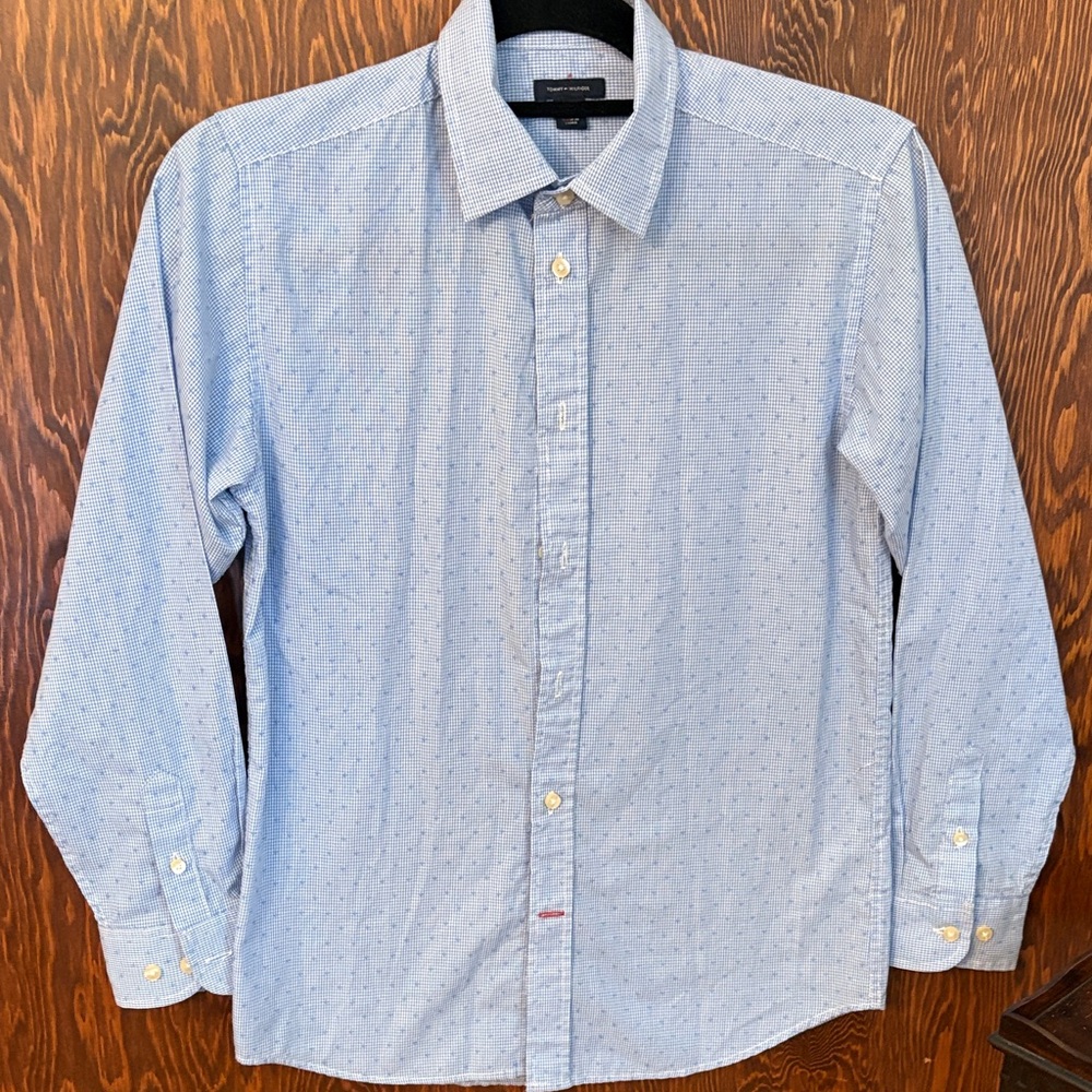 Tommy Hilfiger Light Blue Casual Button-Down Shirt